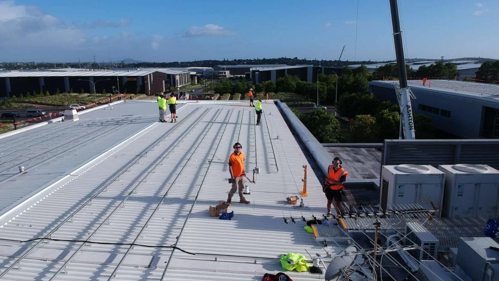 Commercial rooftop install